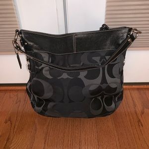 Black Monogram Coach Handbag